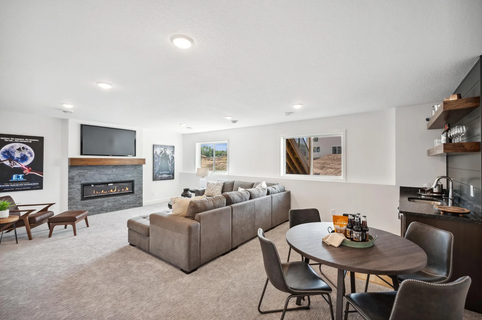 Lower Level Family Room - *Photo from a previously completed Brookview - finishes and selections will vary.