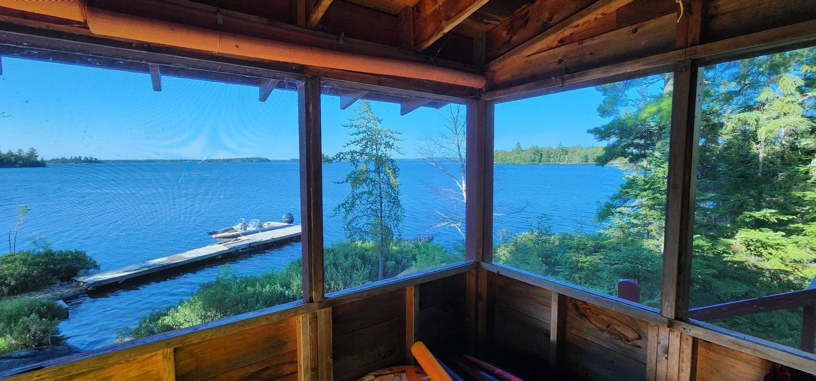 Views from inside the screen porch