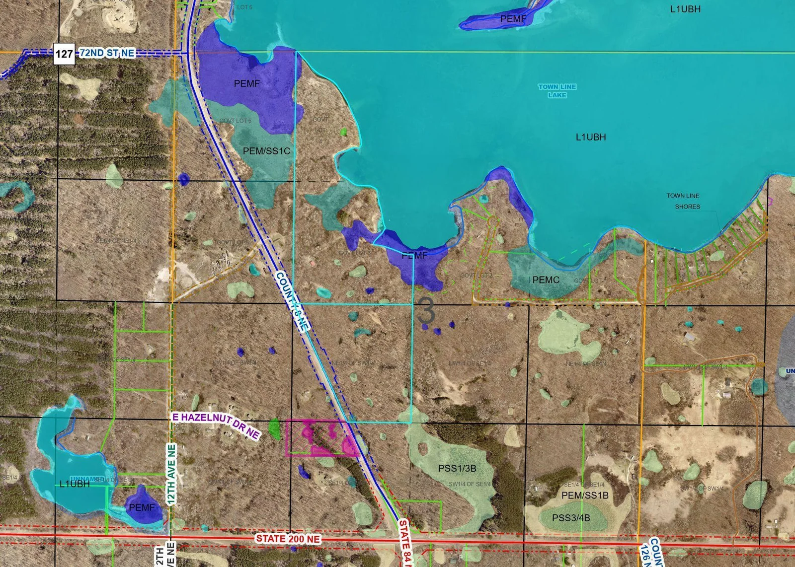 COUNTY WET LAND MAP