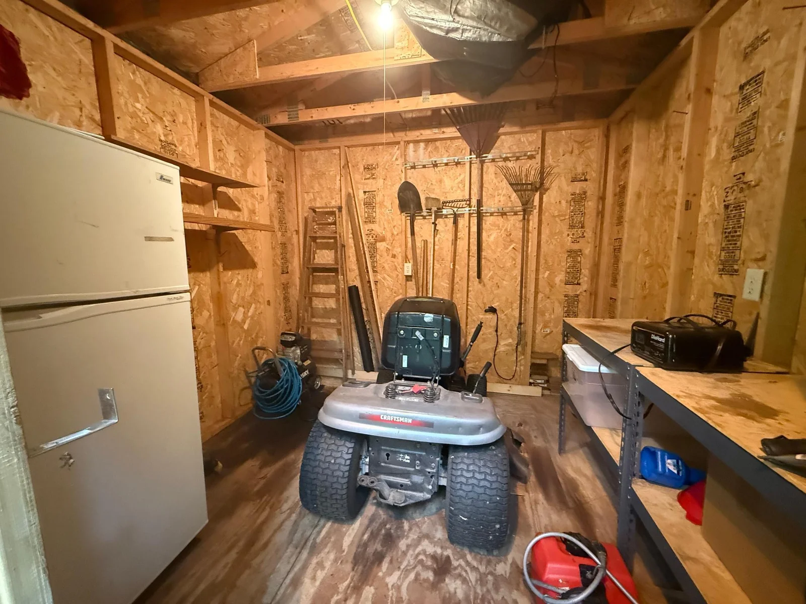 Inside of Shed