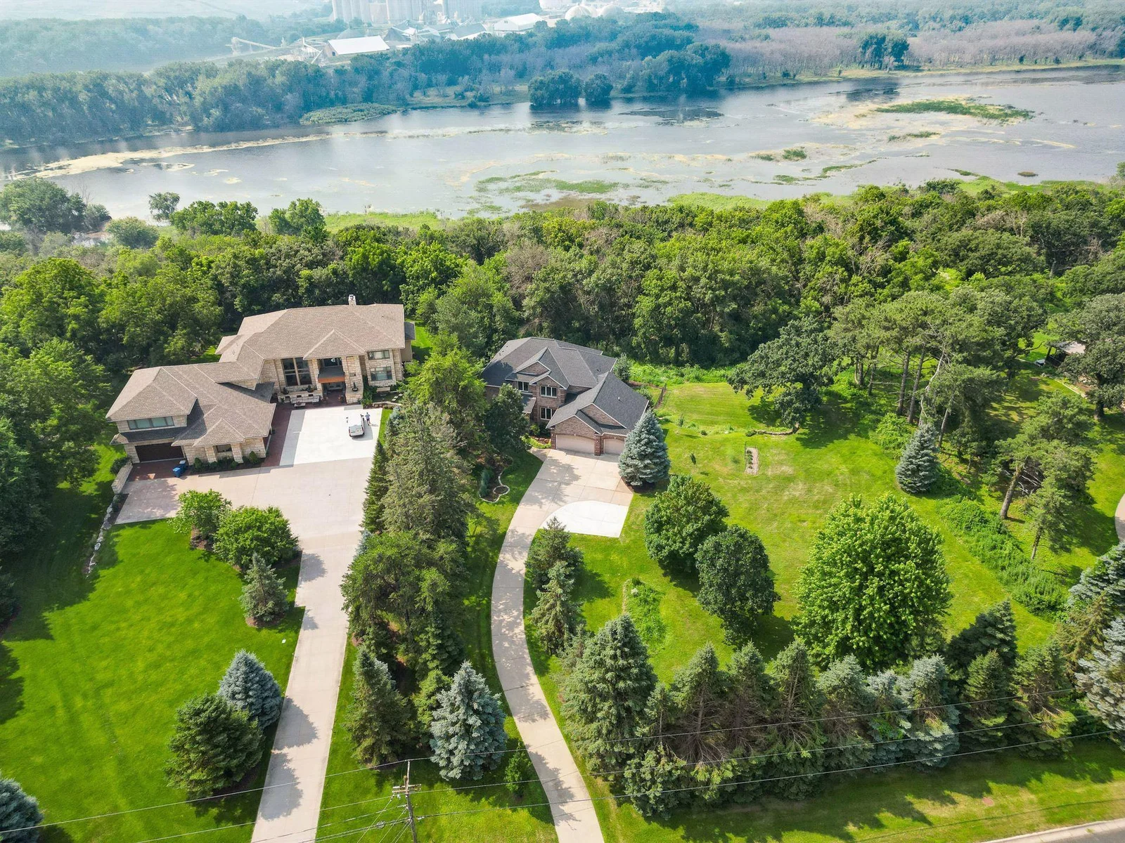 The double lot offers the maximum privacy and seclusion; can be split into two parcels if desired, with room for another home
