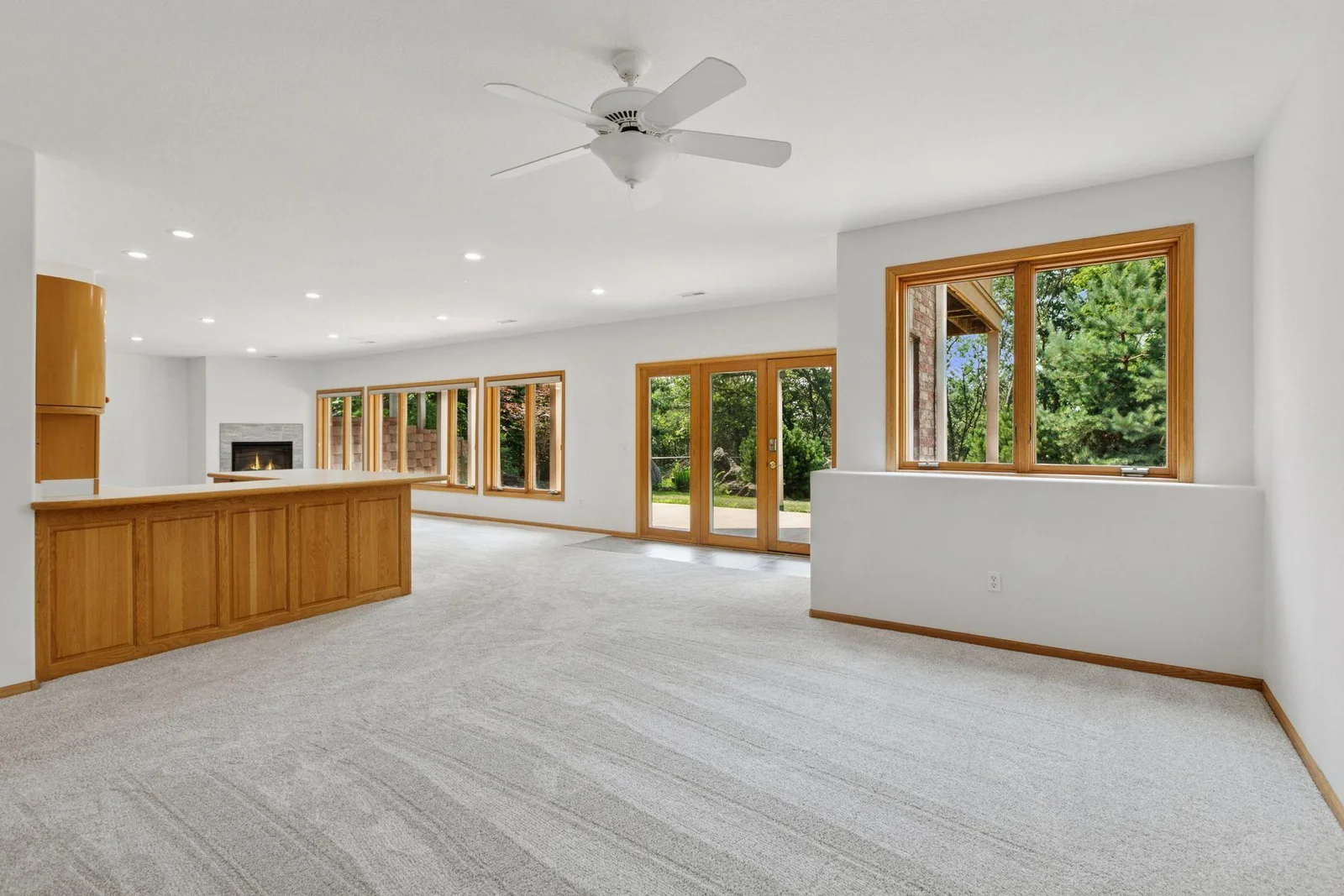 South facing views and natural light into the basement, connected seamlessly to the outdoors