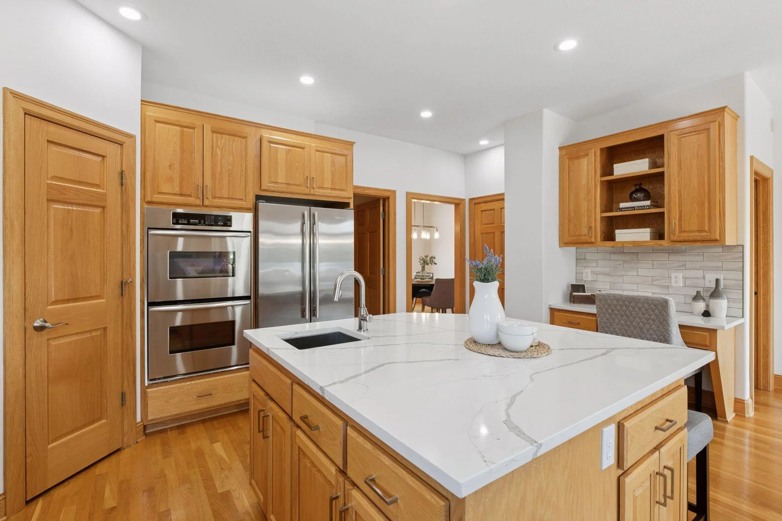 A spacious yet efficient kitchen