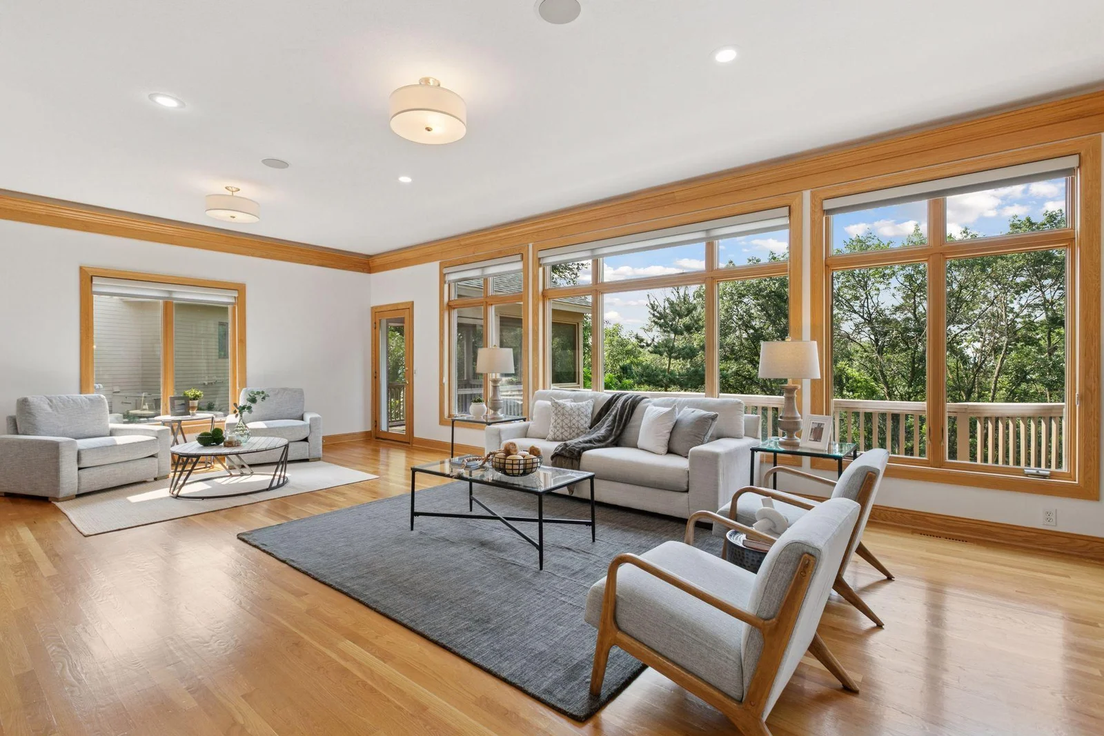 Newer light fixtures and Hunter-Douglas blinds throughout
