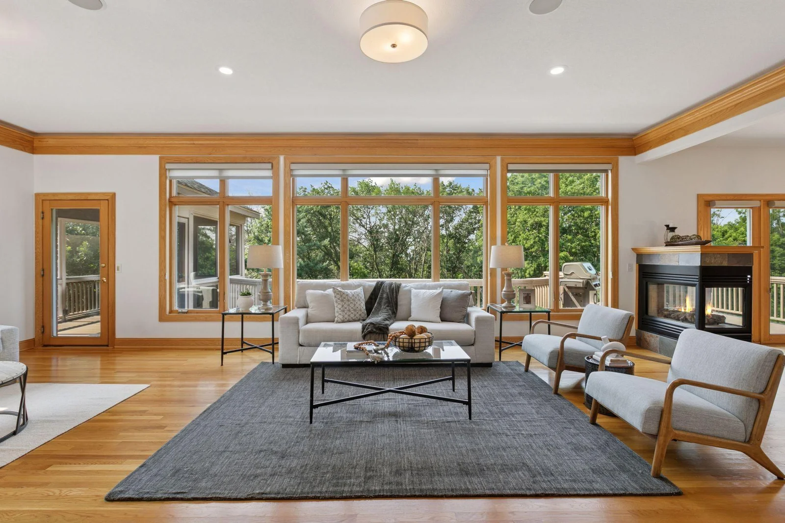 Regal 9' ceilings with crown molding of the Great Room accentuate the open, accommodating space