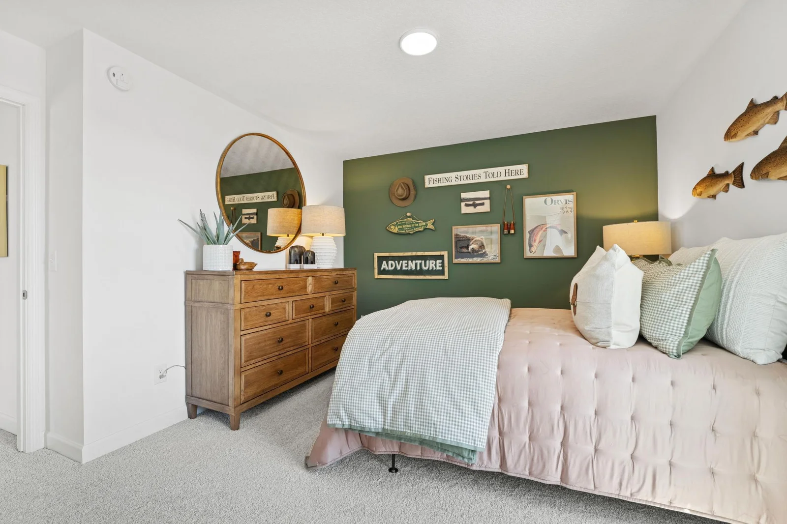 (Photo of a model home. Finishes and features will vary) One of the secondary bedrooms.