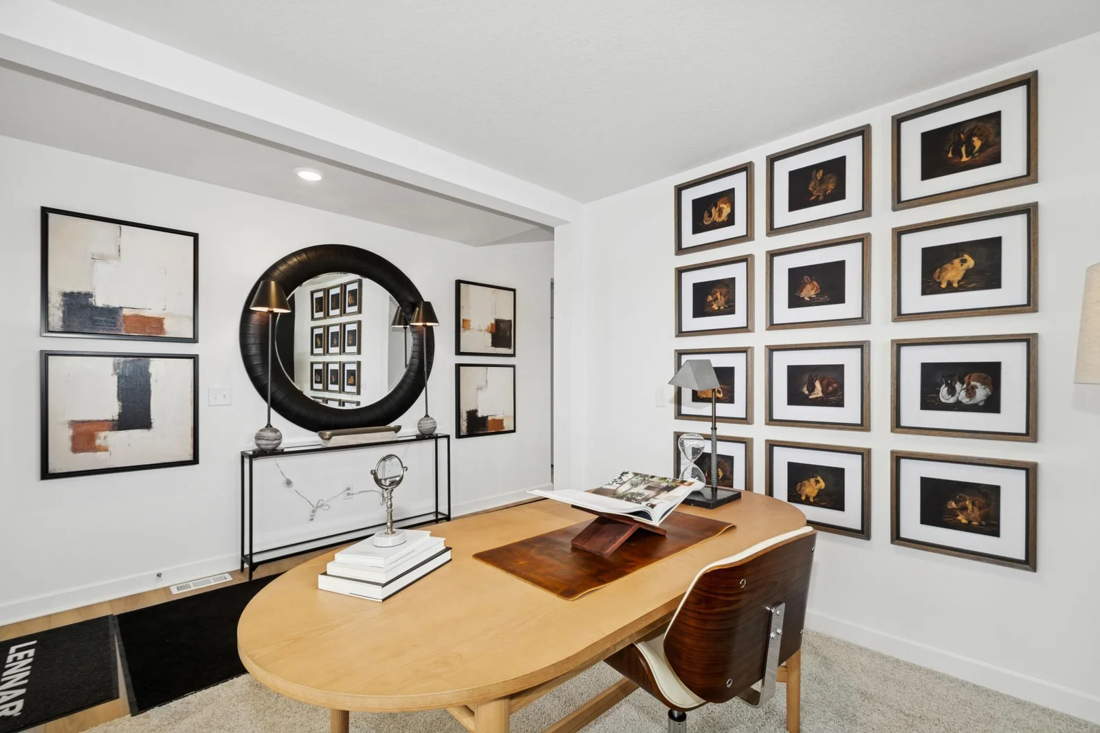 *Photo of model home, actual features may vary. Located just off the foyer, this main level flex room provides endless opportunities; including a home office, formal dining area, an extra playroom or another sitting room.