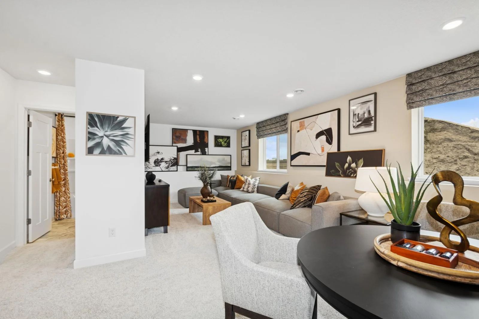 *Photo of model home, actual features may vary. Another look at the finished lower level.