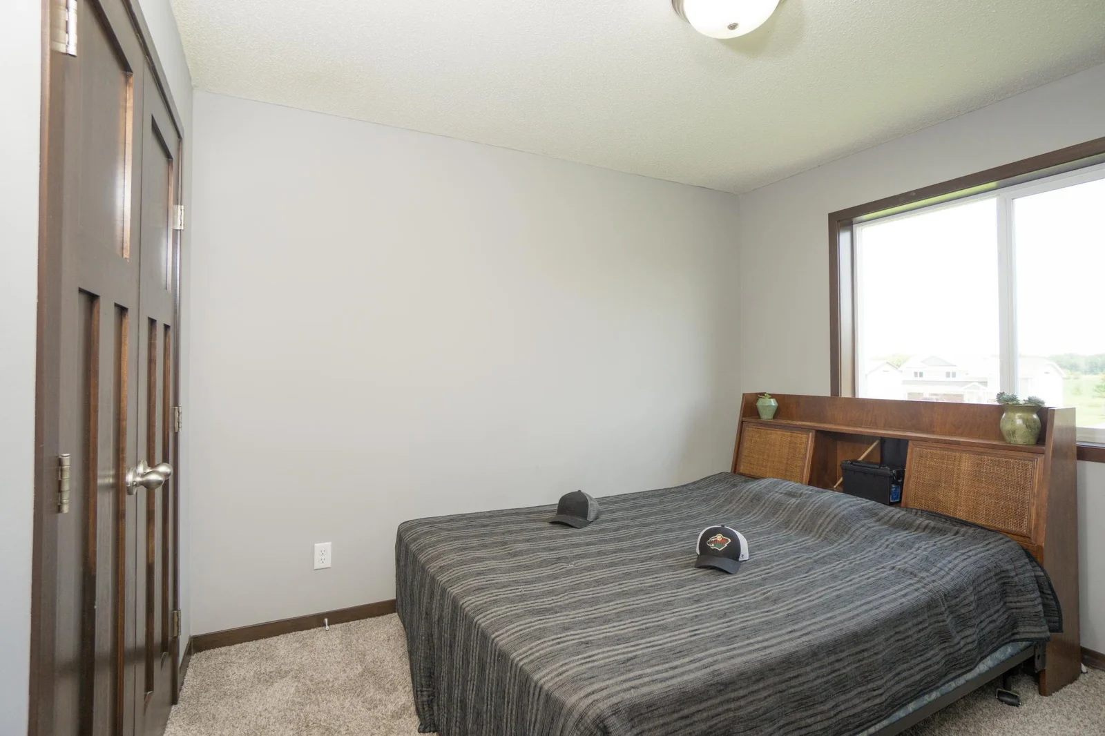 Bedroom # 2 with double closest doors