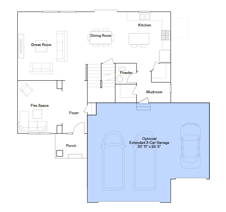 Main level floorplan
