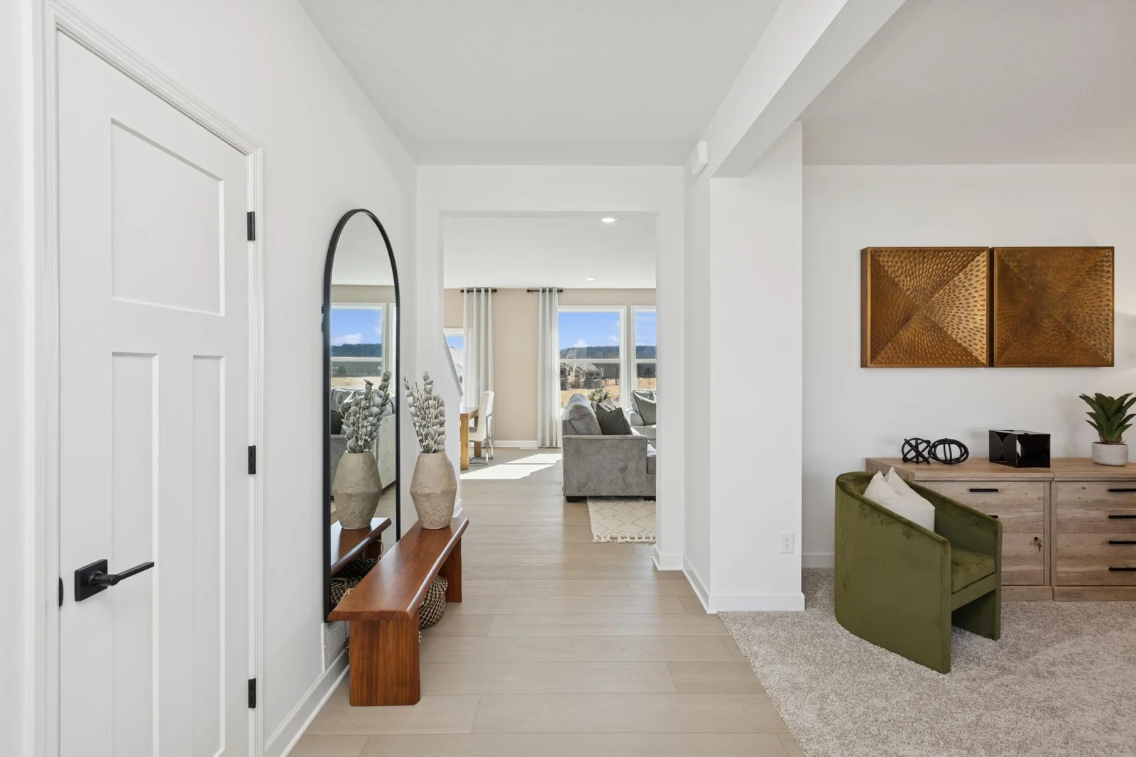 (Photo of a decorated model home, features and finishings will vary)