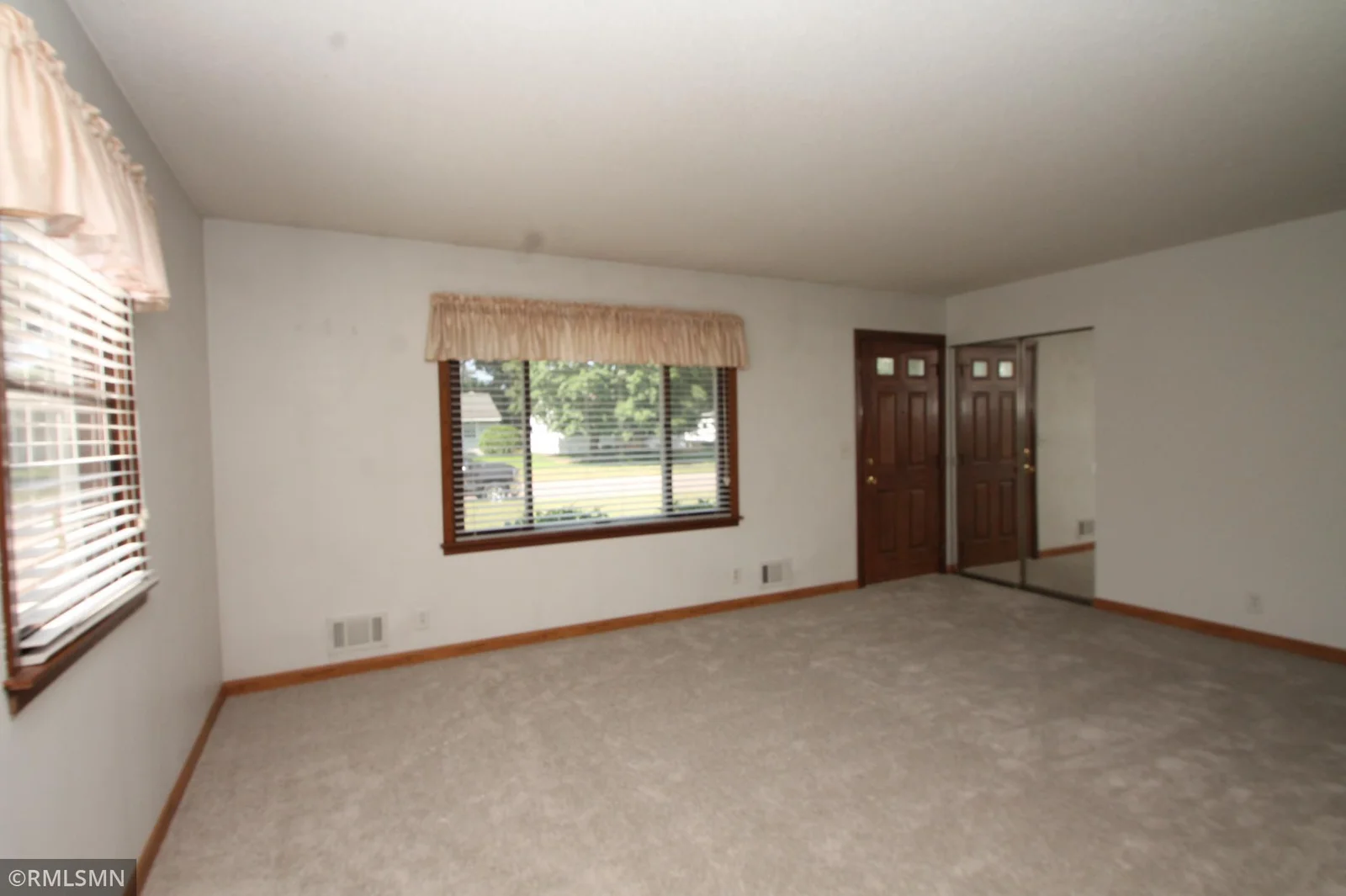 Coat closet at front door.