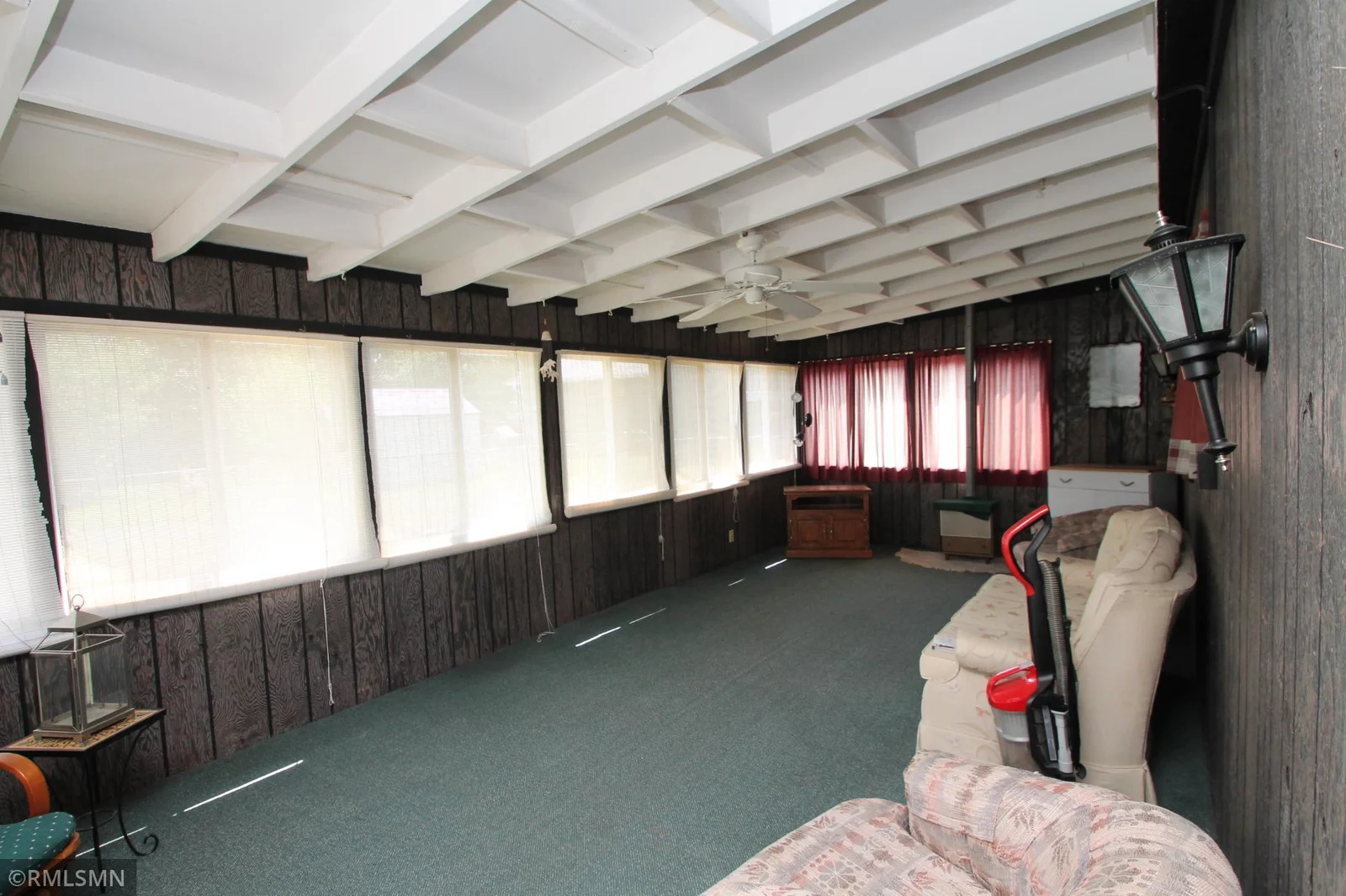 Porch is a great space to relax with tons of windows.