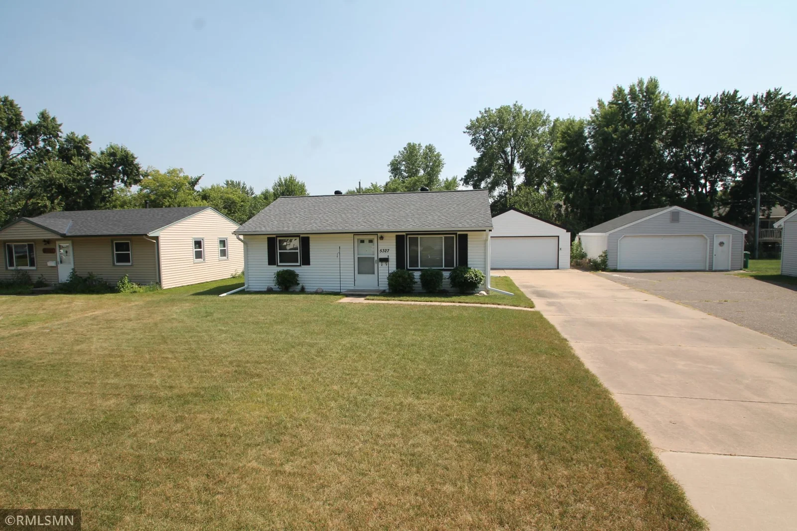 Double wide concrete driveway and a low traffic street.  This could be your new home!