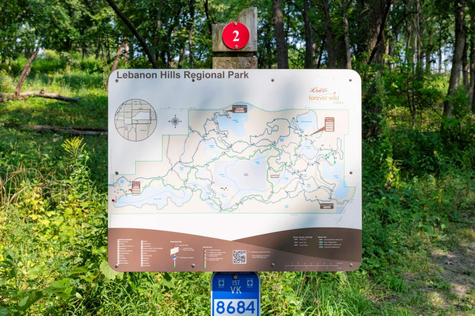 Map of Lebanon Hills Regional Park