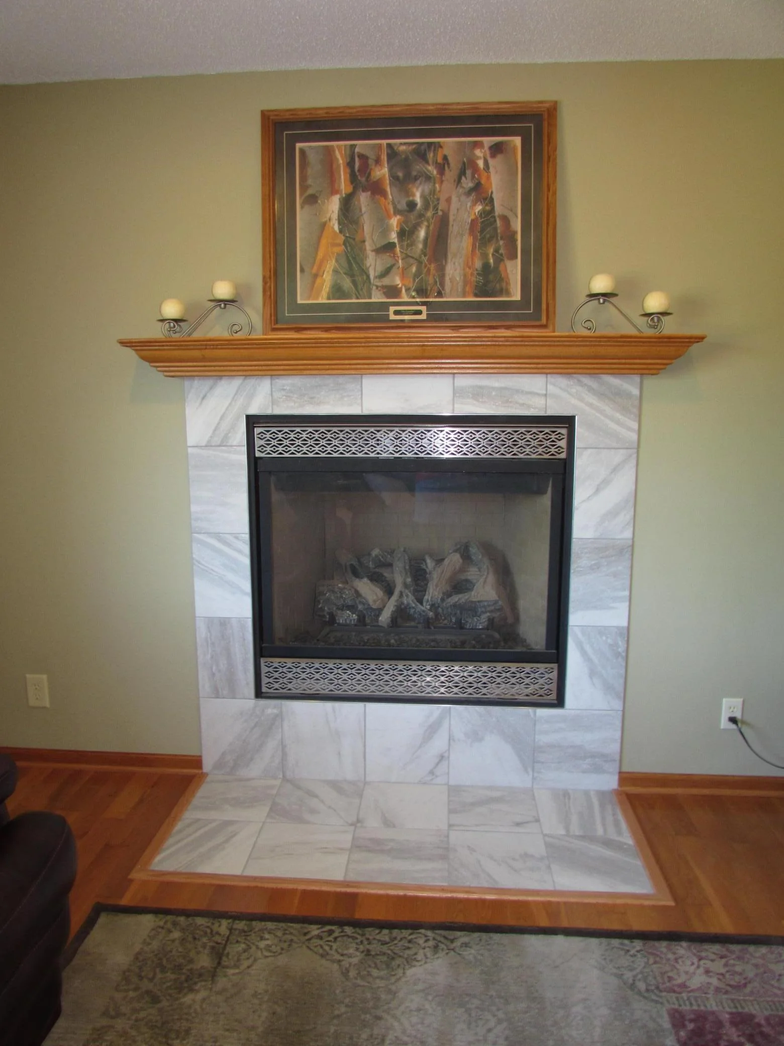 Fireplace in Family Room
