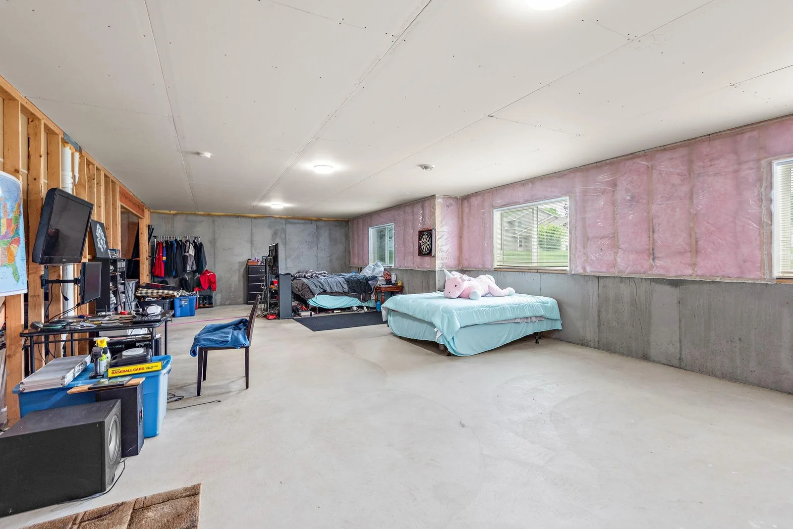 Unfinished Basement - Ready for 2 additional bedrooms