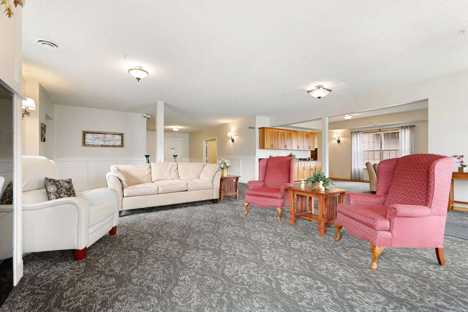 Shared lobby area