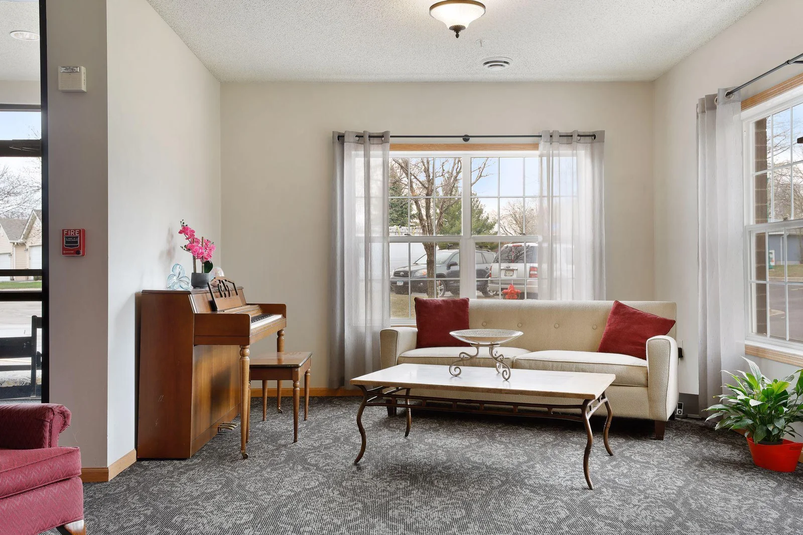 Shared lobby area