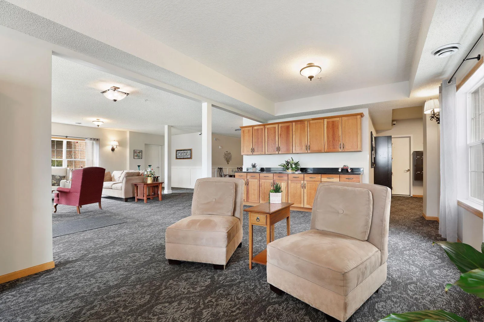 Shared lobby area