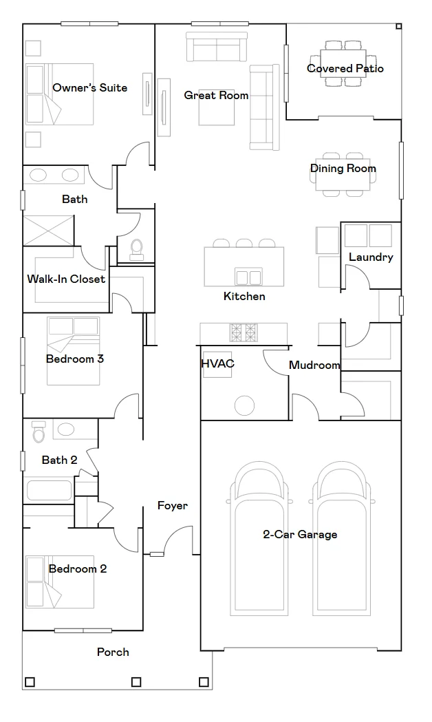 Floor plan of the Buckingham!