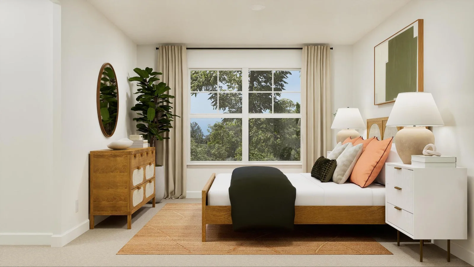 (Photo is of a virtual rendering, actual finishes will vary) The owner’s suite combines comfort and luxury for a tranquil retreat