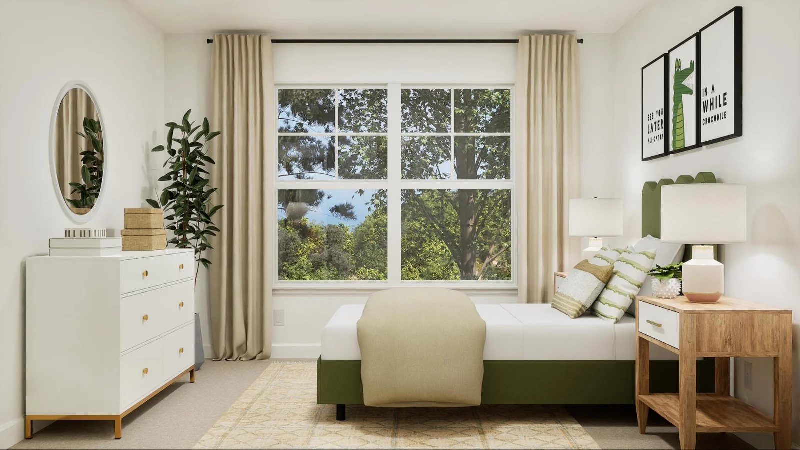 (Photo is of a virtual rendering, actual finishes will vary) Plush wall-to-wall carpeting offers extra comfort