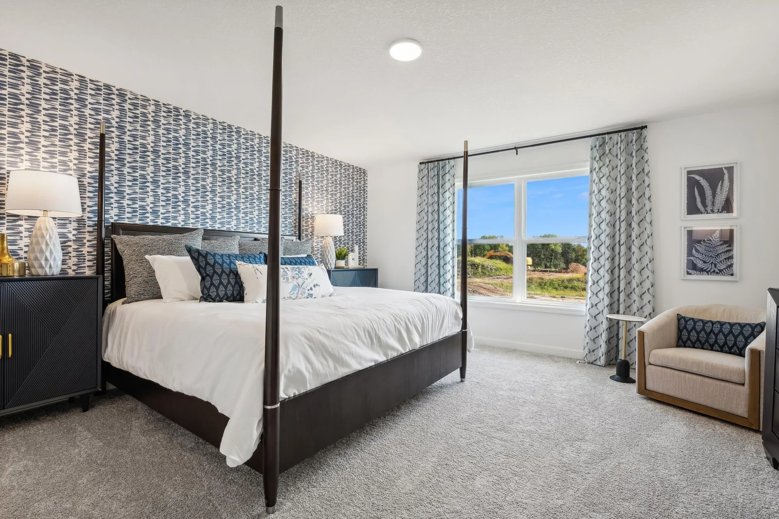 (Photos of model home, features will vary) Providing the upmost in privacy, the luxurious owner’s suite is located on the second level and has a walk-in closet and en-suite bathroom.