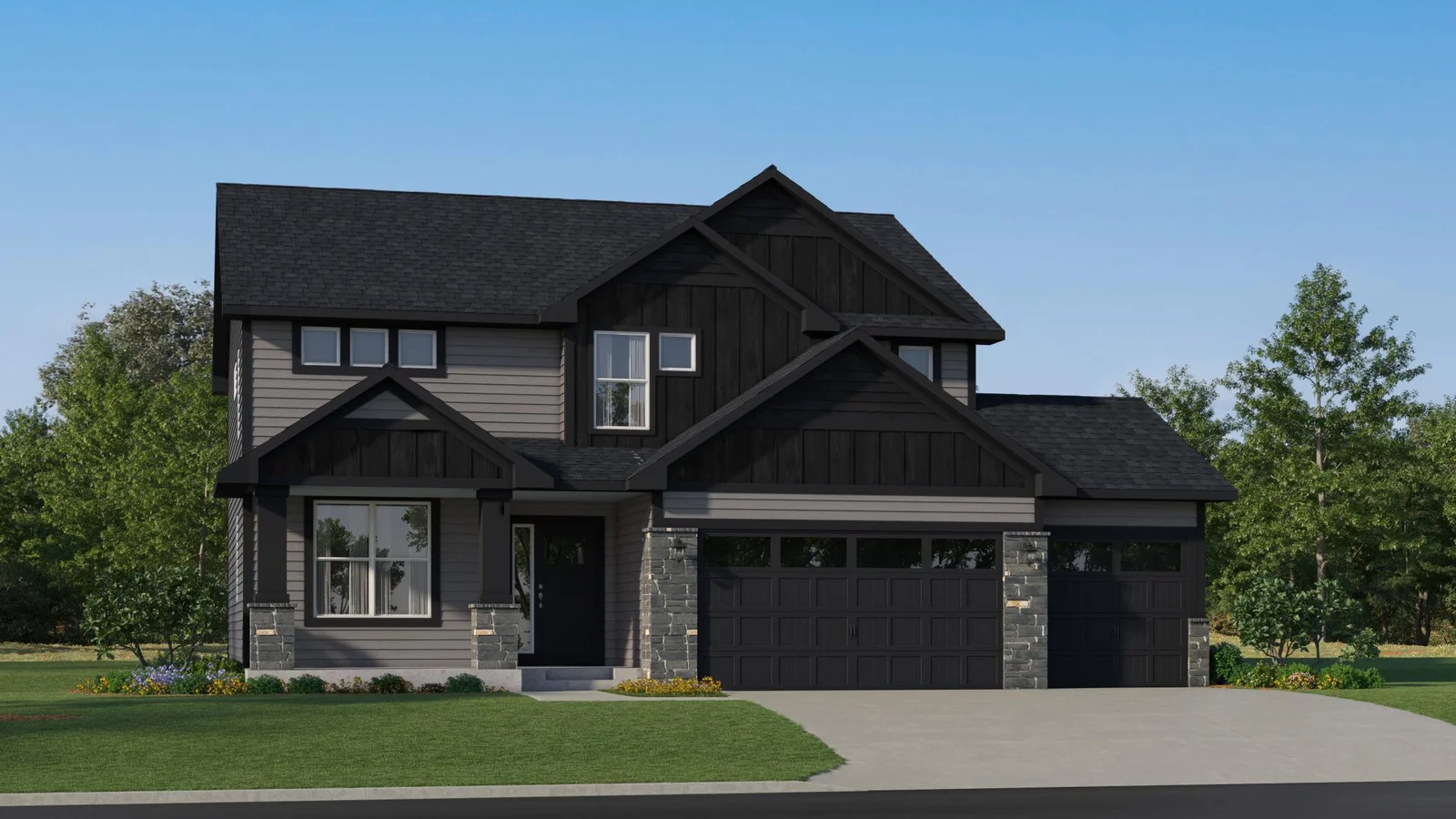 Artist rendering of the home, features will vary.