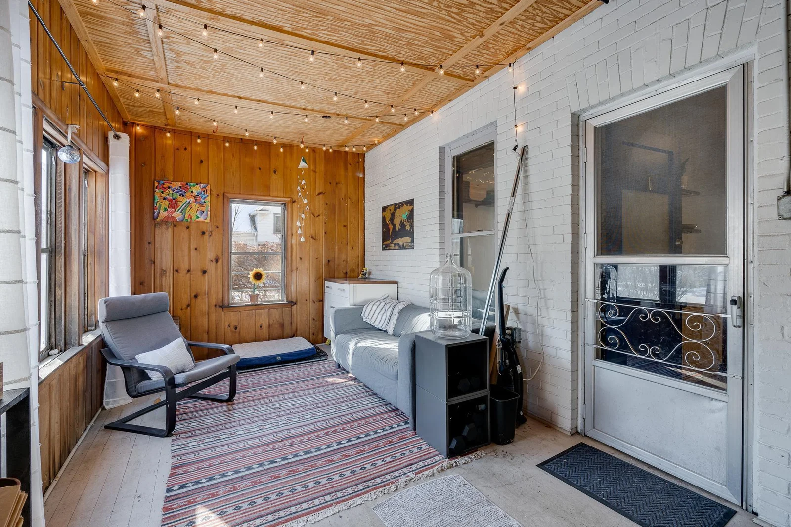 Back porch is well sized just out your back door