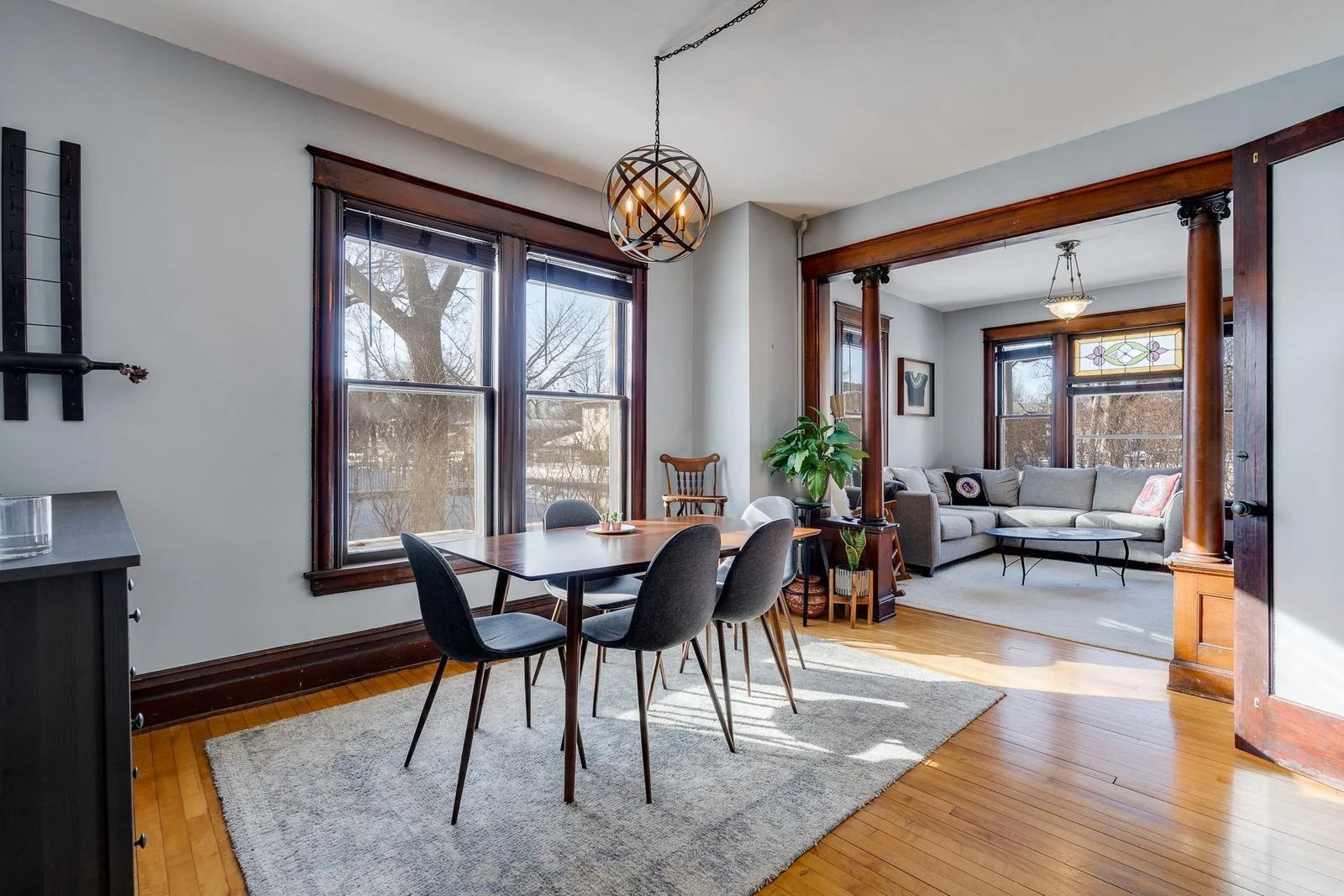 Room to host gatherings in this dining room