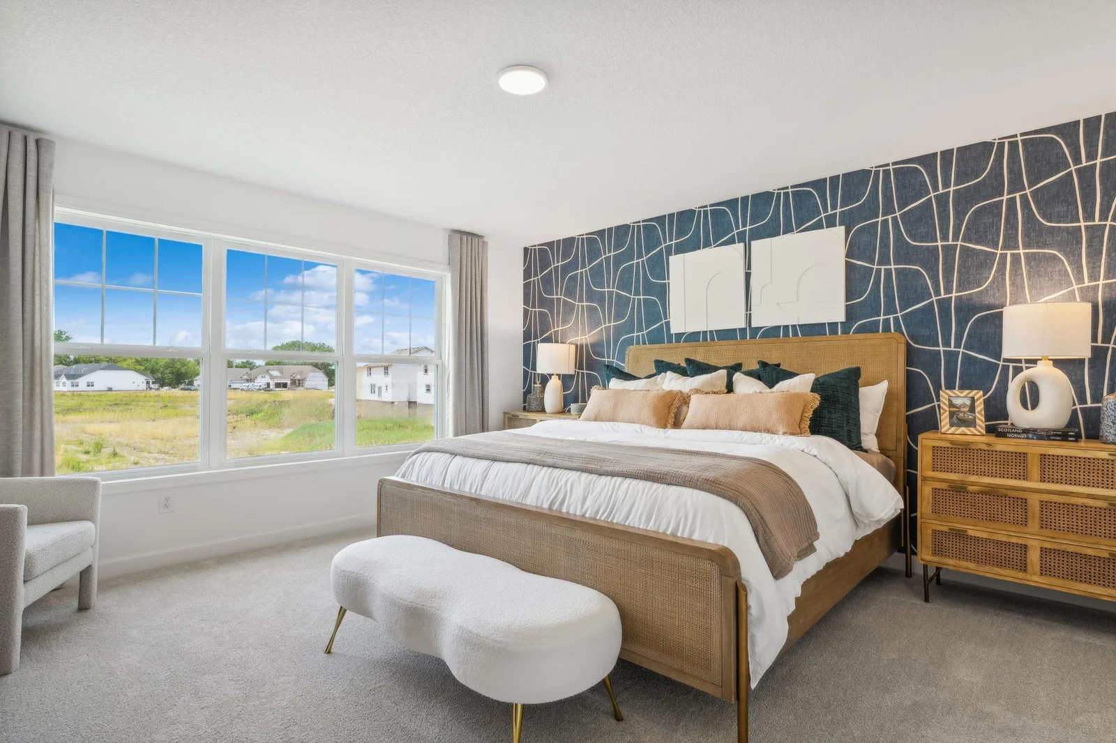 (Photo of a decorated model, actual homes finishes will vary) Find your retreat in this stunning primary bedroom. Enjoy the exclusivity of a private bath and huge walk-in closet.