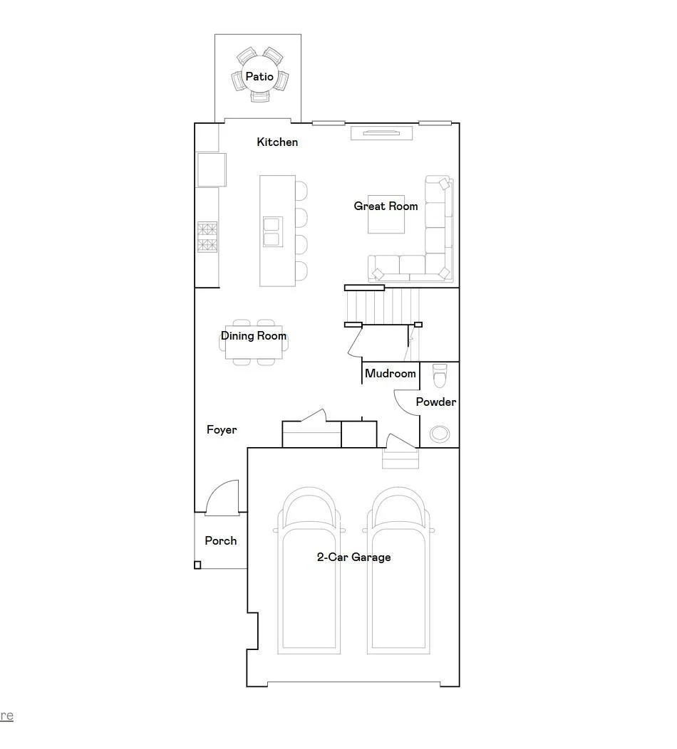 Main level floorplan.
