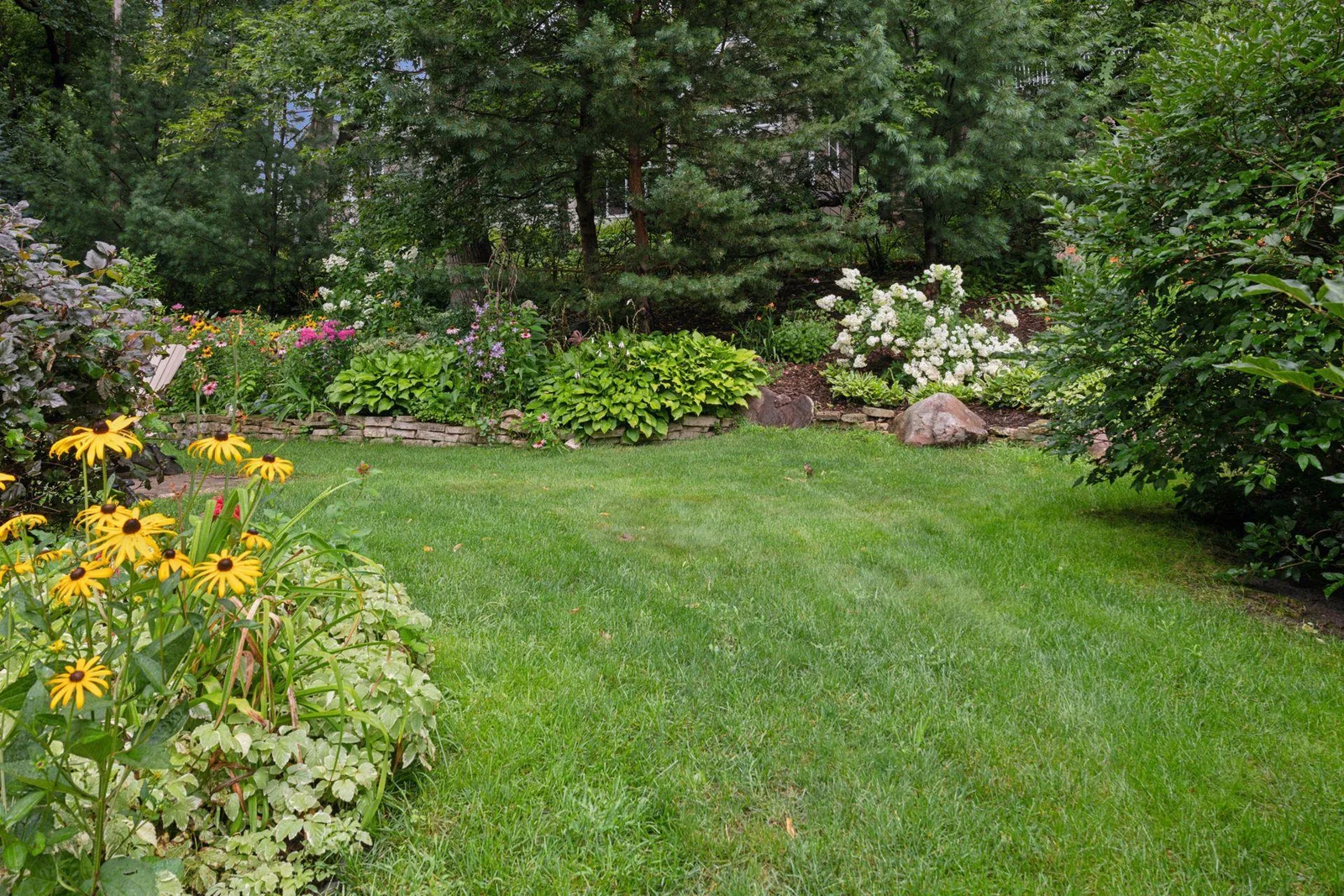The gardens provide color all summer long - pick your own flowers for bouquets!