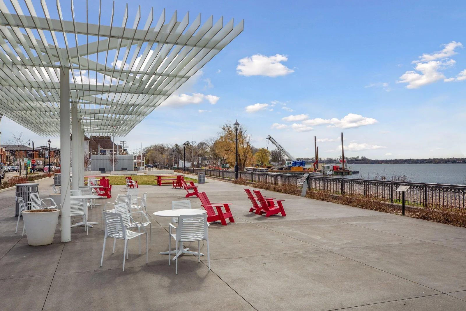 The Wayzata bocce field and patio...