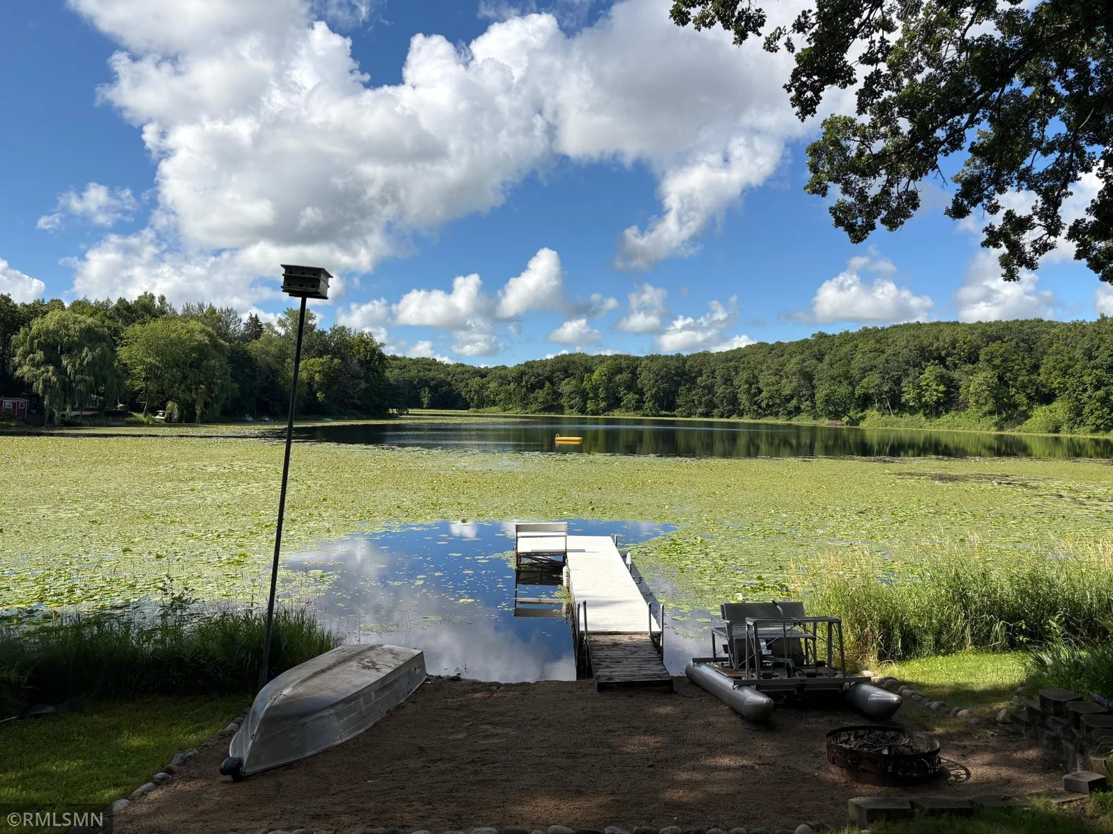 Pickeral lake is not highly developed so it makes you feel like the few owners on it have their own private lake.
