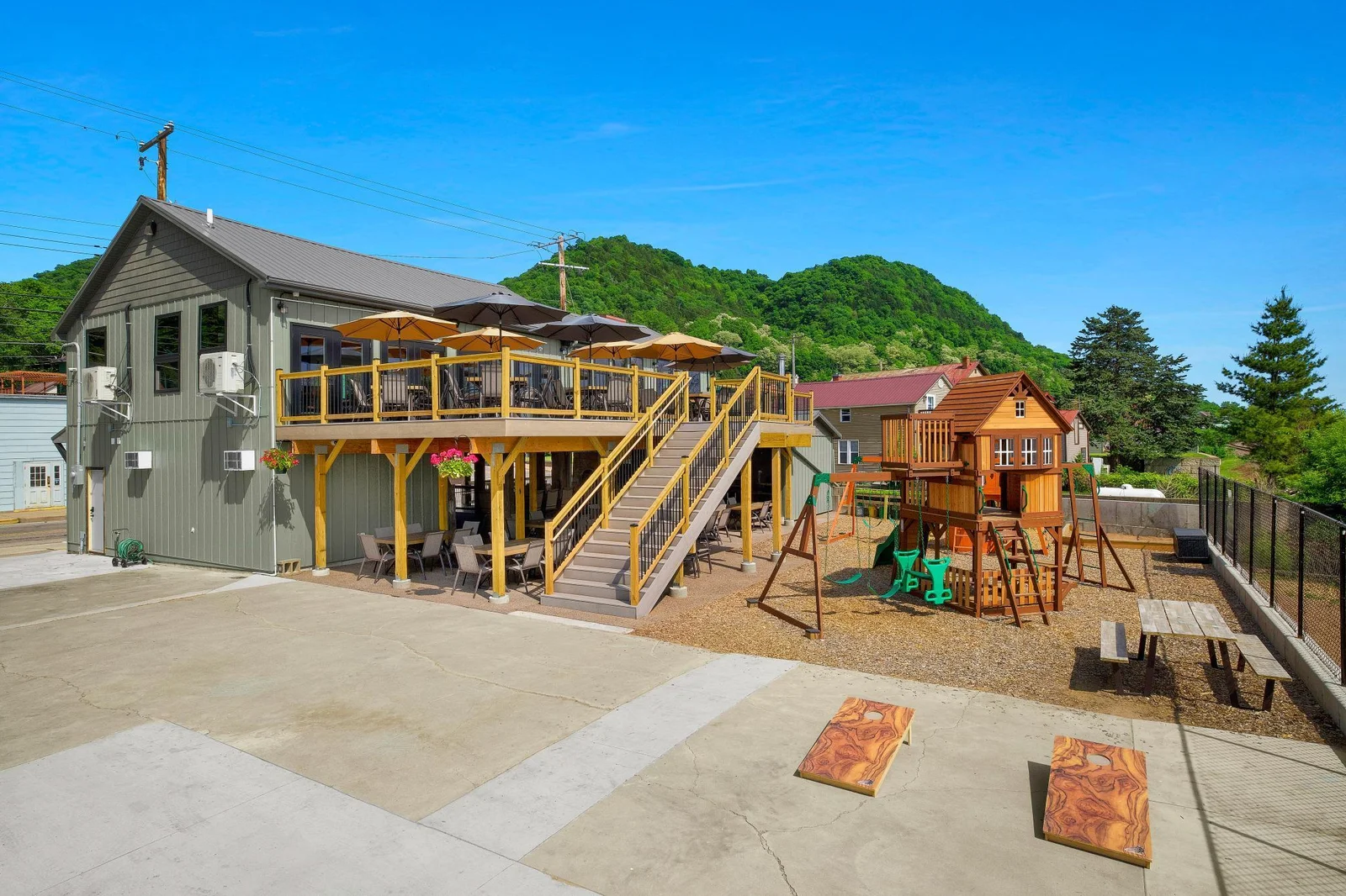 Prior to deck extension in 2023