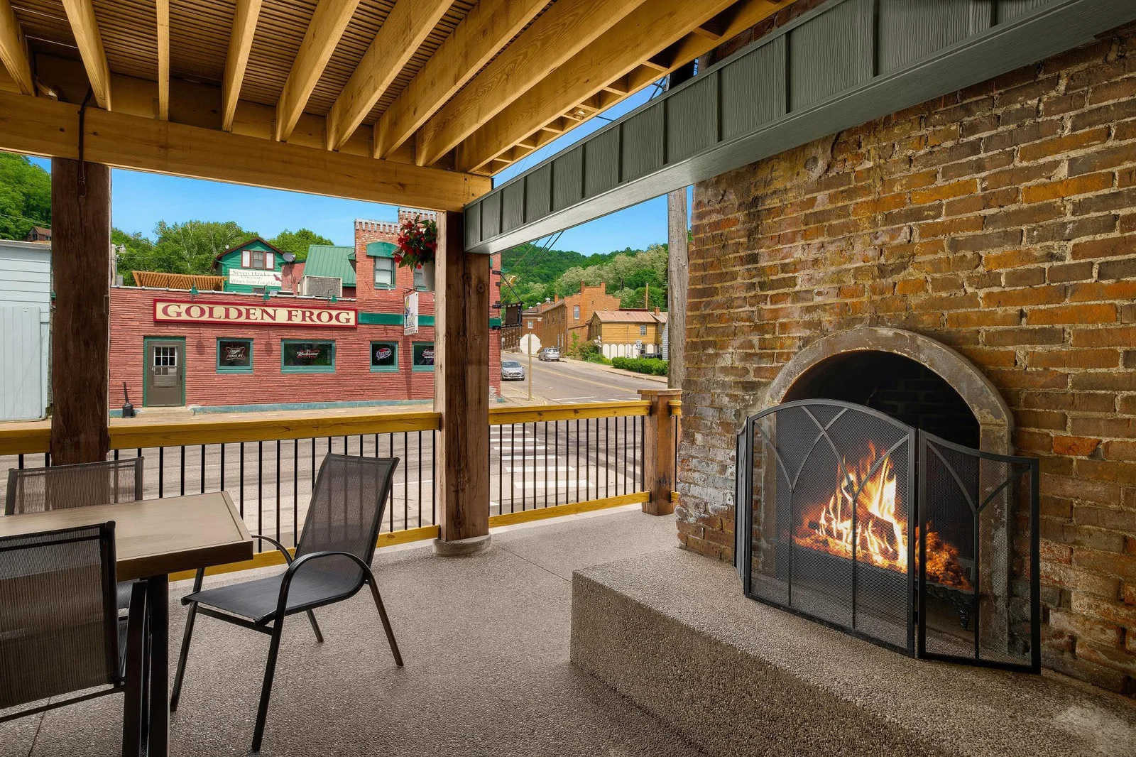 Original fireplace to the Foundry.