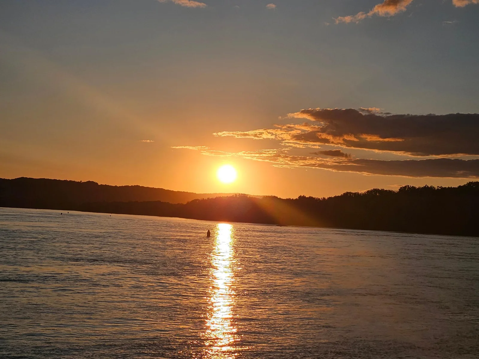 Sunset off the Lily Pad deck