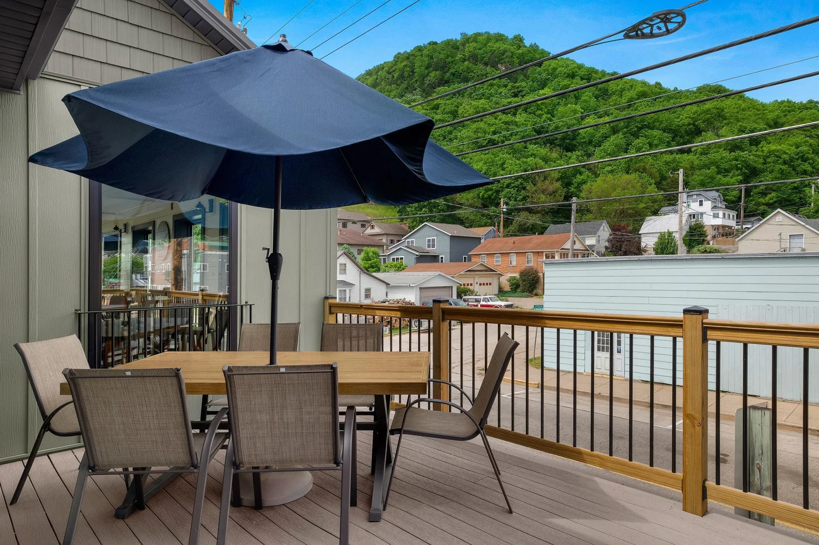 Front upper deck.