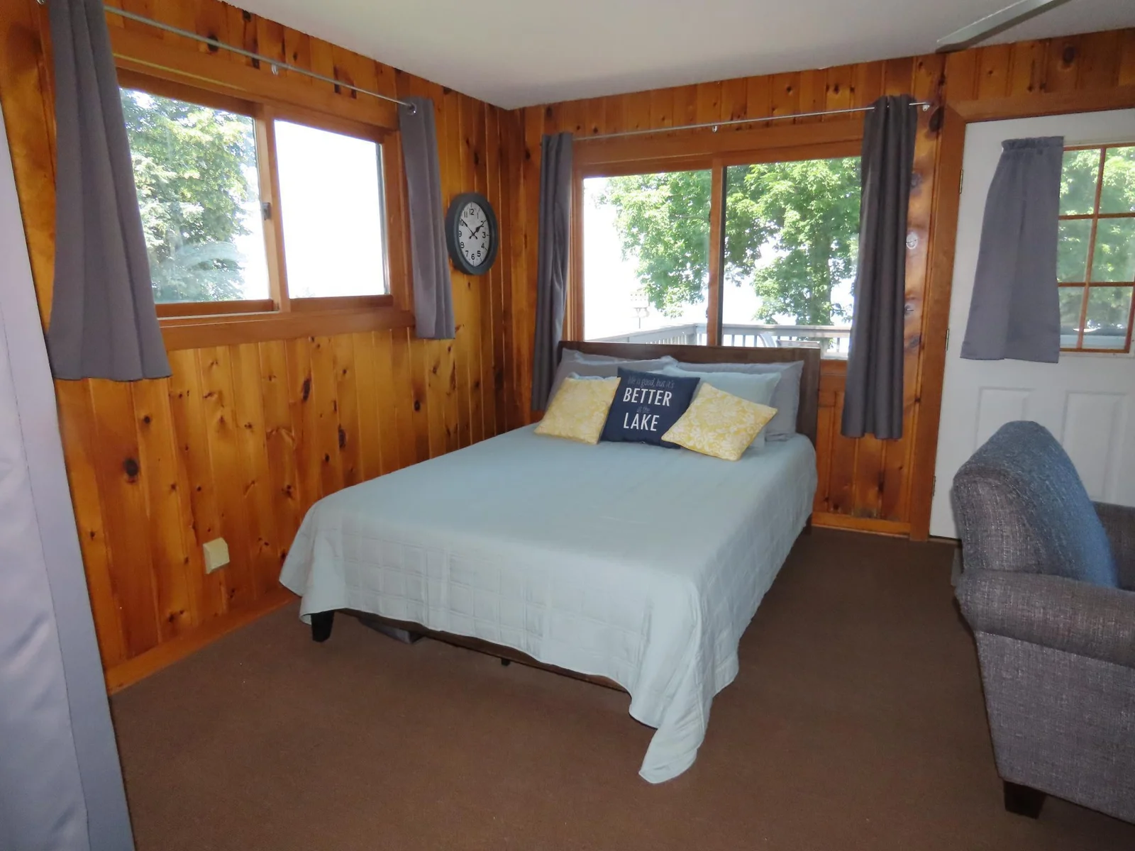 Bed area with stunning views