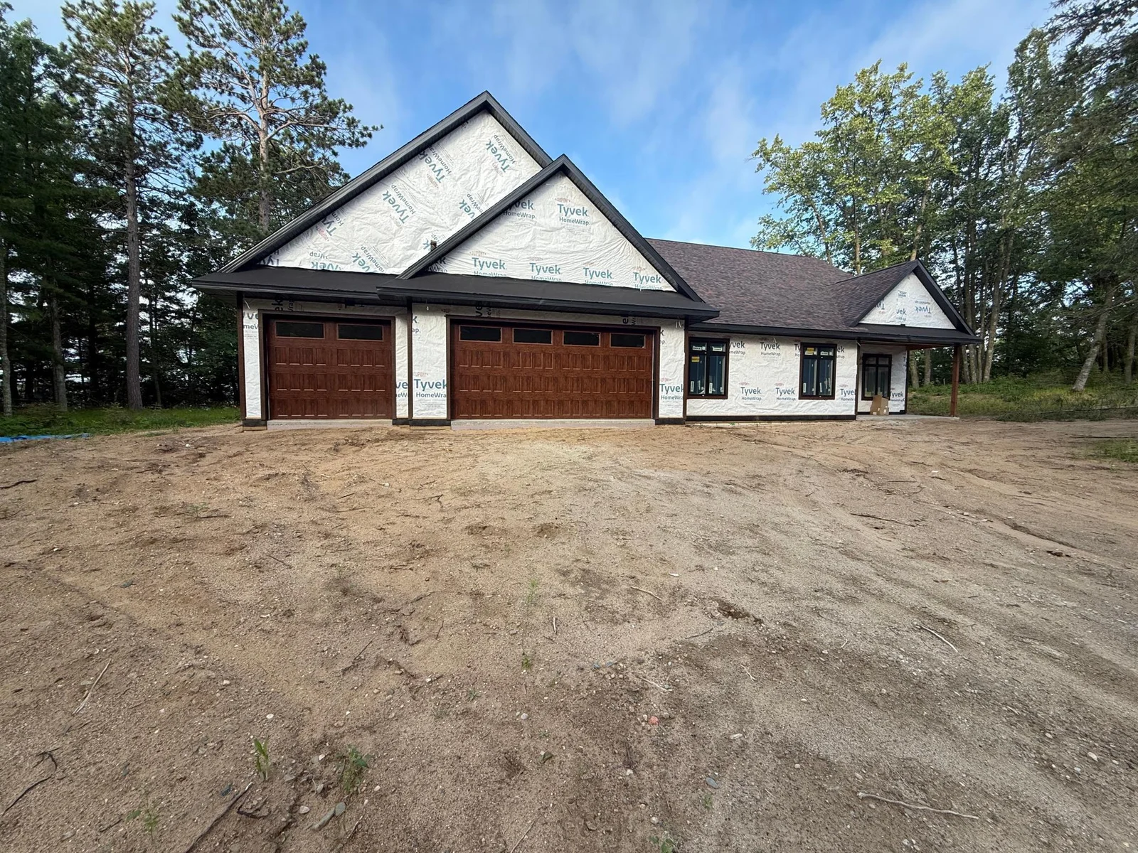 Entry to home & 3 car garage