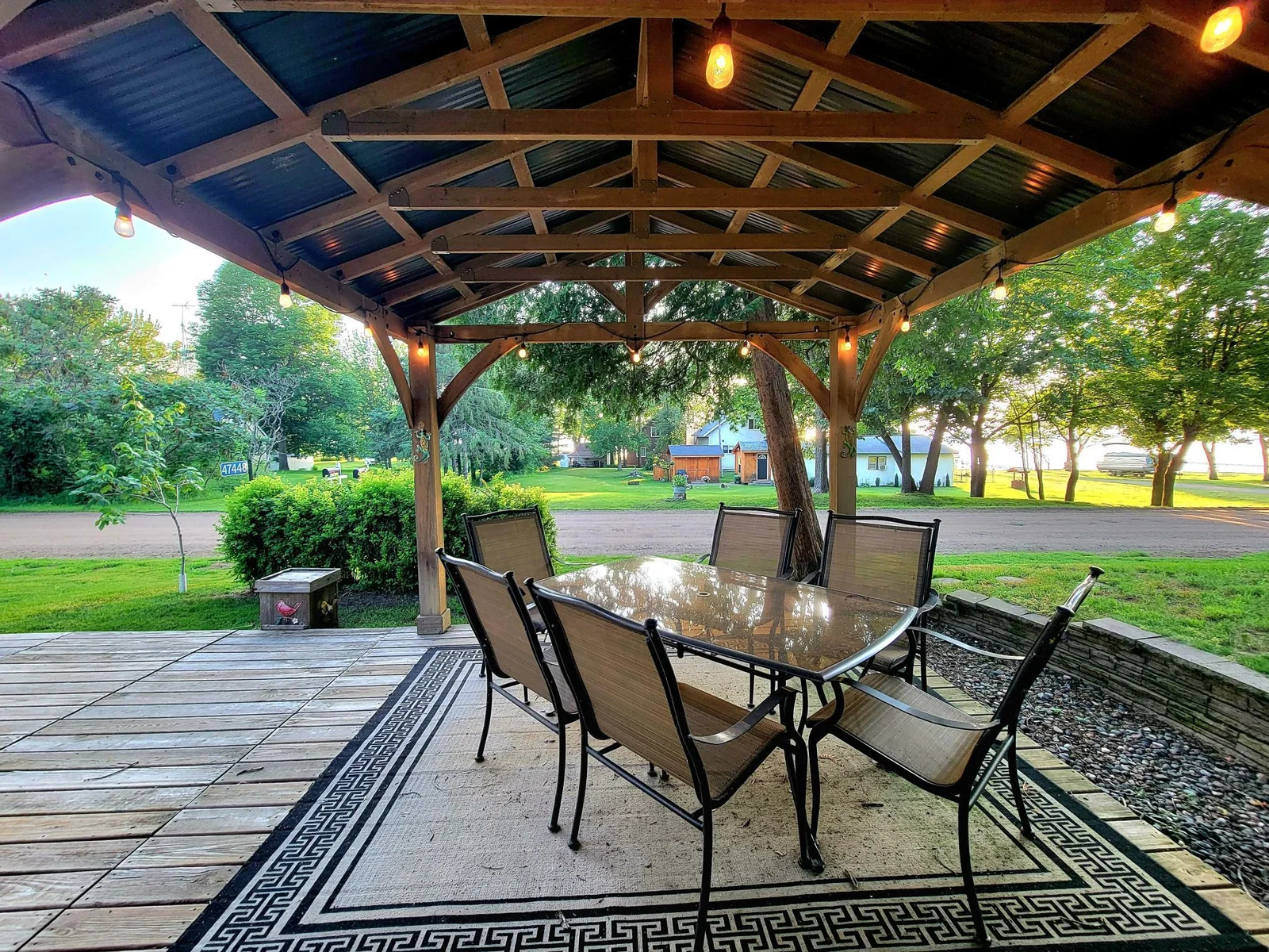 Gazebo-lake views