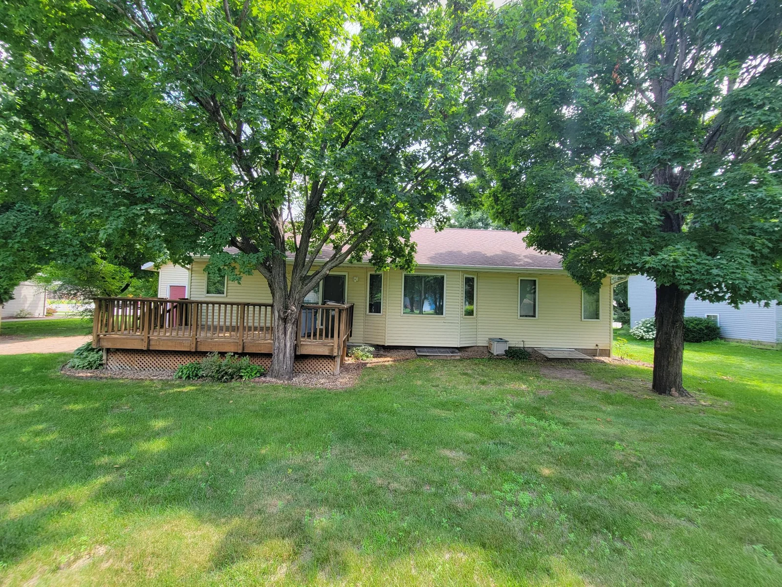 Nice larger yard with trees