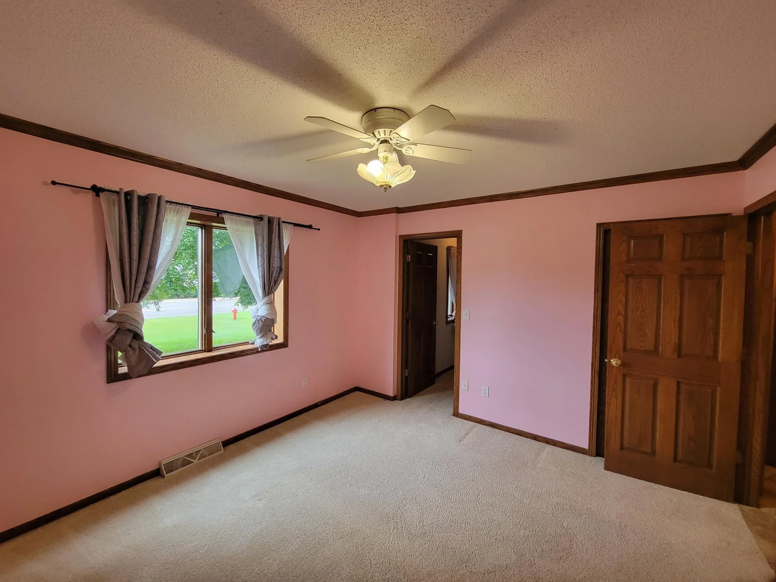 Primary bedroom with access to bath