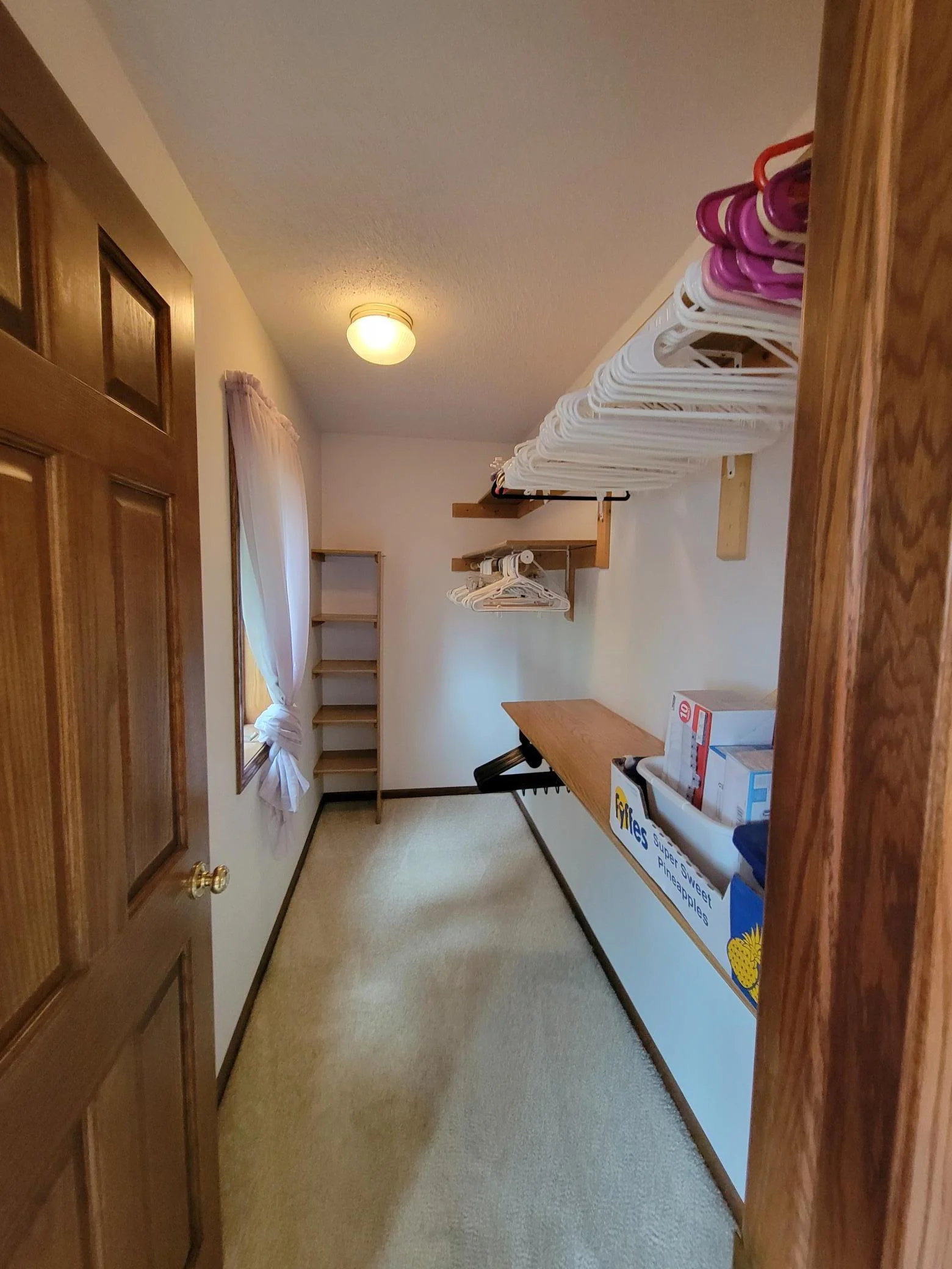 Primary bedroom walk in clsoet