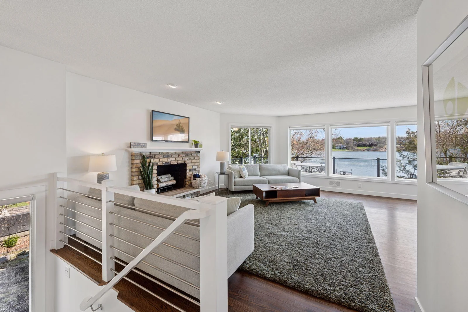Natural light fills this gathering space - new windows throughout the home