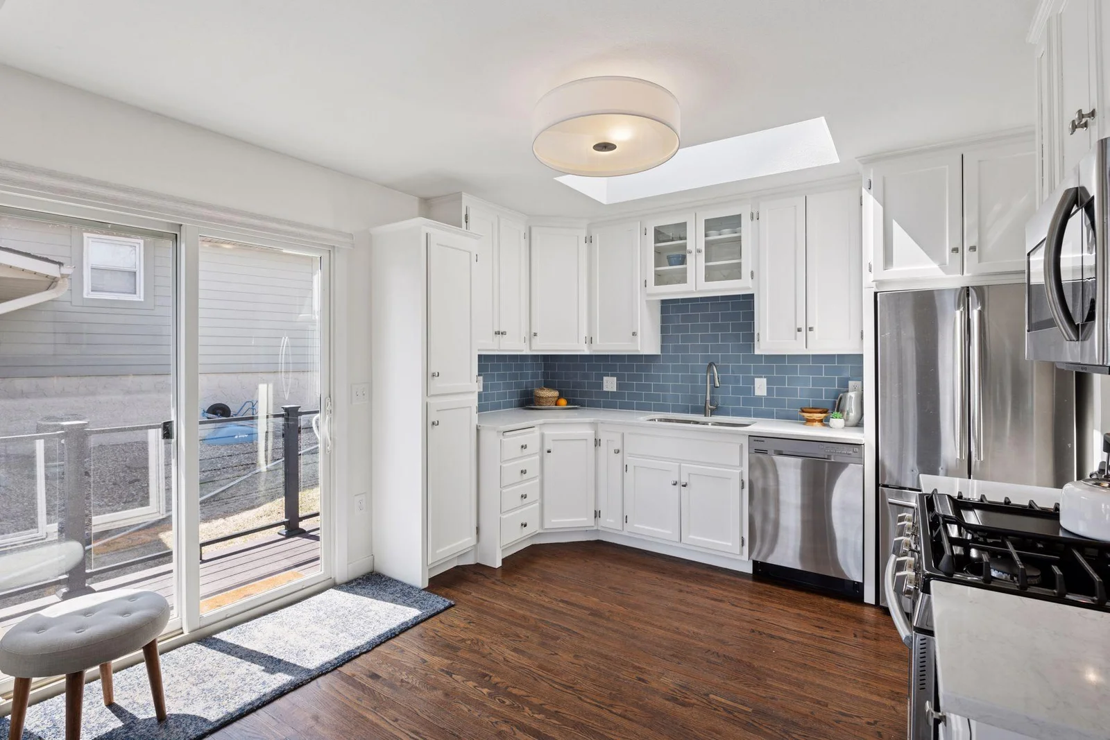 Hardwood floors throughout the main level