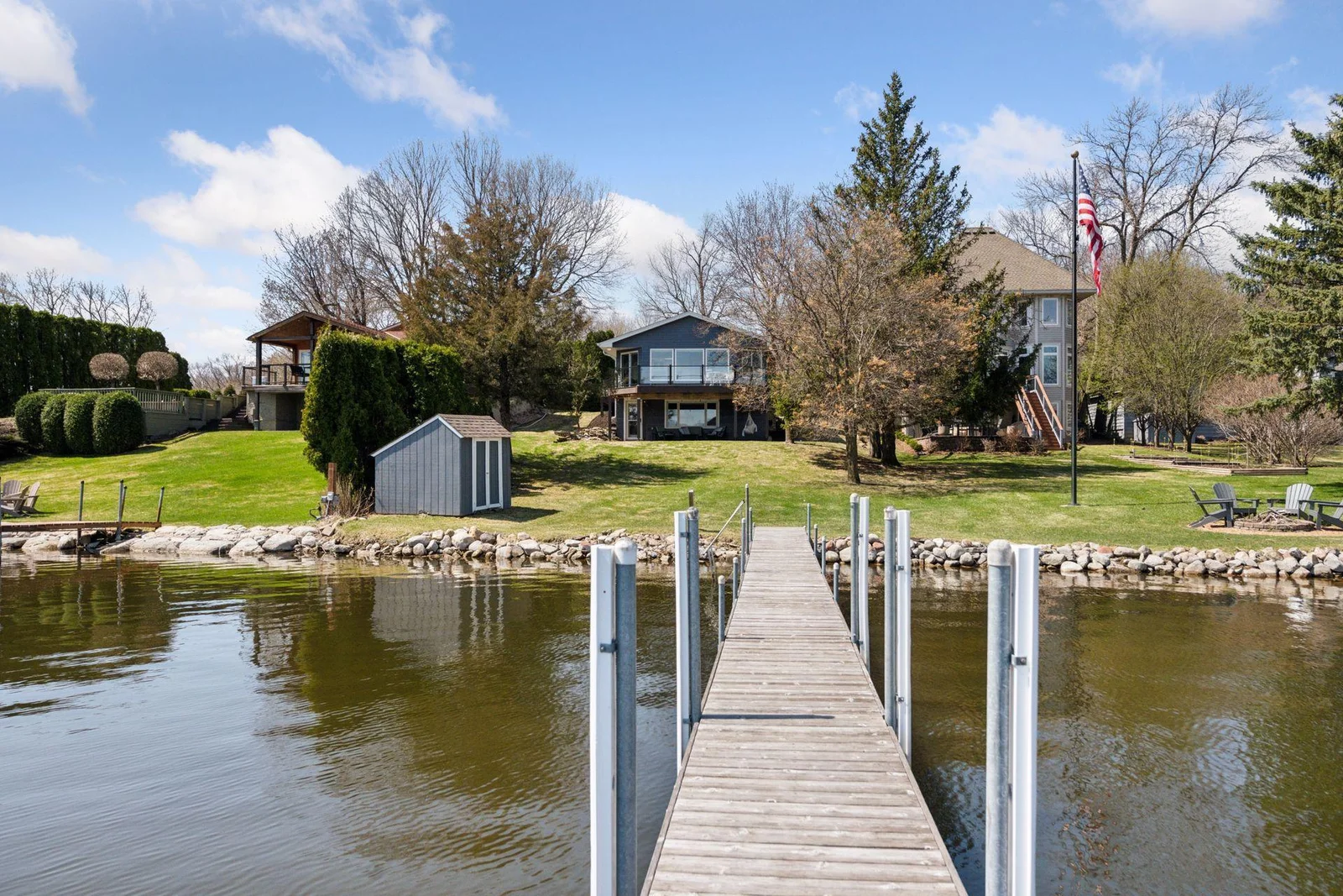 View of the property from the dock