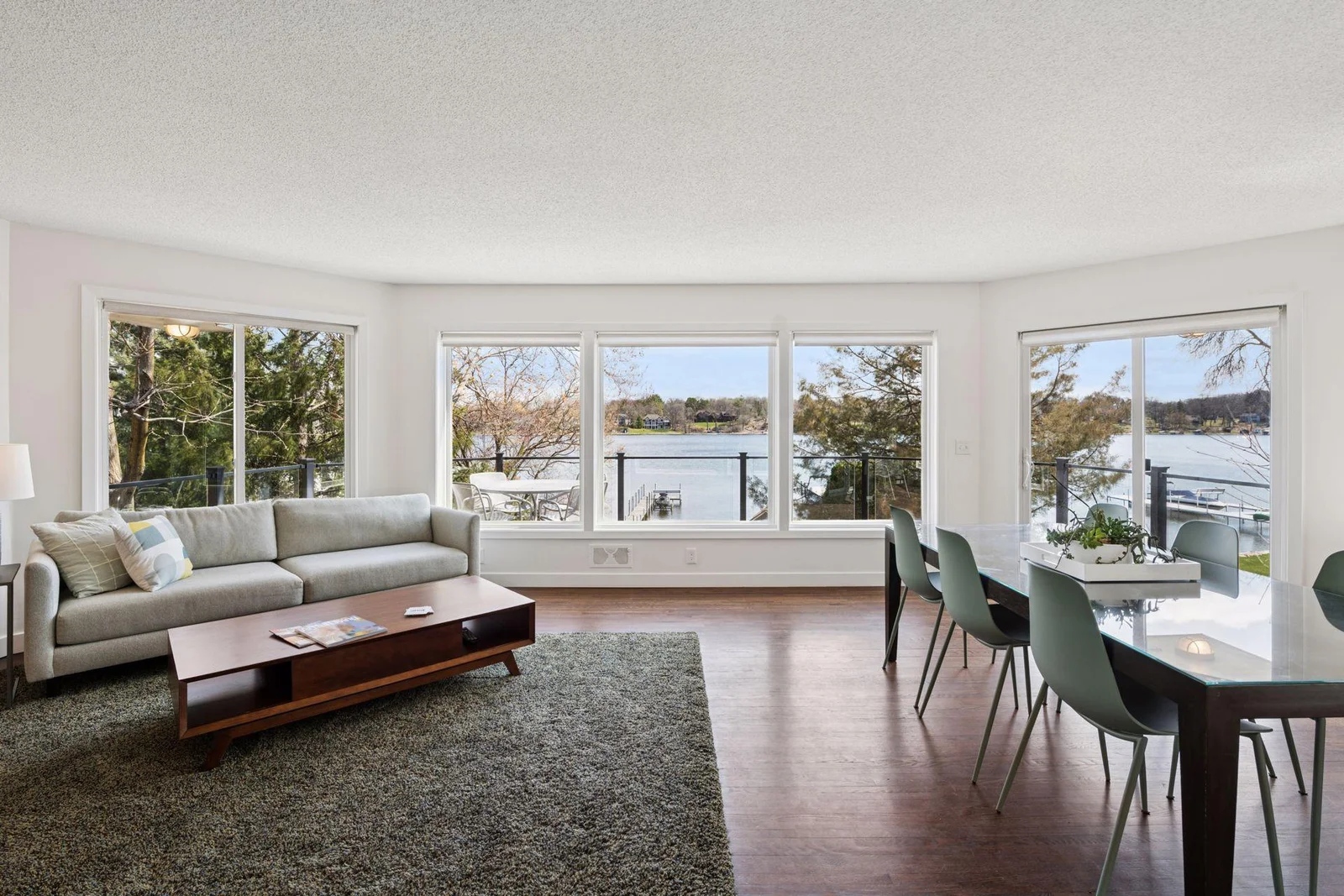 Enjoy east-facing views of Lake Minnetonka with beautiful sunrises
